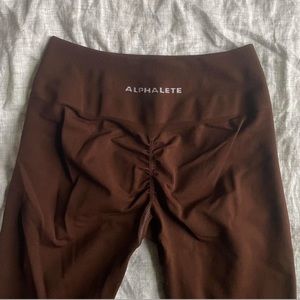 Alphalete amplify brown leggings
